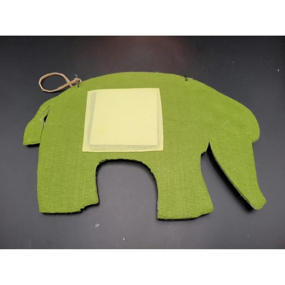 2 Natural Life Elephant & Bird Fabric Stitch Picture Frames Children’s Baby Room
